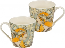 Porcelanasta skodelica Alfons Mucha – Zodiak