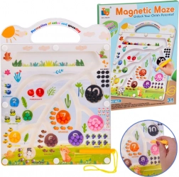 Magnetna izobraževalna tabla z labirintom – učenje barv in štetja