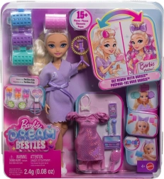 Barbie Dream Besties Malibu – modna punčka z dodatki za zabavo