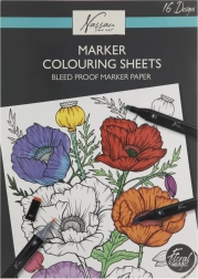 Pobarvanke s cvetličnimi motivi 25x35 cm