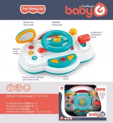 Interaktivni otroški simulator vožnje s svetlobnimi in zvočnimi učinki