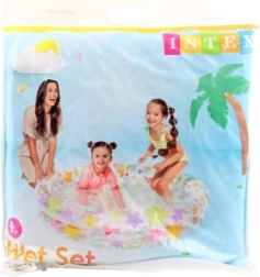 Intex napihljiv otroški bazen s poletnim potiskom 122 × 25 cm