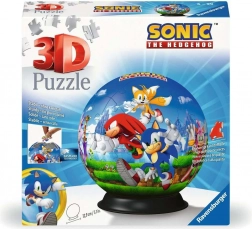3D sestavljanka žoga Sonic, 72 kosov, Ravensburger