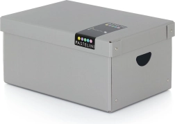 Velika laminatna škatla PASTELINI siva