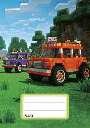 Zvezek A5 brez črt z avtomobilskim motivom