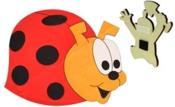 lesena magnetka pikapolonica dodo