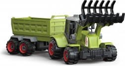 Vijačni traktor z nakladalnikom in prikolico, set 40 cm