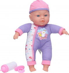 Dojenček z zvoki 31 cm z mehkim telescem in dodatki