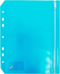 Torbica na zadrgo format A5 modra