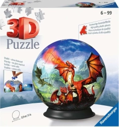 Ravensburger 3D Puzzleball Mistični Zmaj 73 Kosov