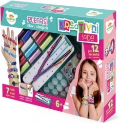 ustvarjalni komplet za izdelavo zapestnic s statvom in dodatki