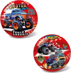 žoga z motivom monster truck, 14 cm
