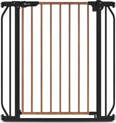 Otroška varnostna ograja LIONELO Truus Slim Black Carbon Natural