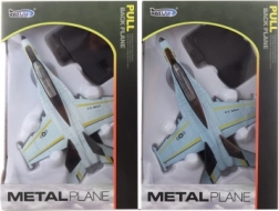 Kovinsko letalo na baterije z zvokom in lučkami