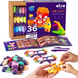 Samosušeča modelirna masa set 36 barv OKTO