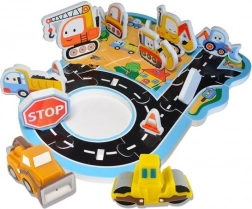 Peneaste kopalne nalepke Gradbišče