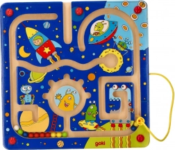 Leseni magnetni labirint Vesolje od Goki