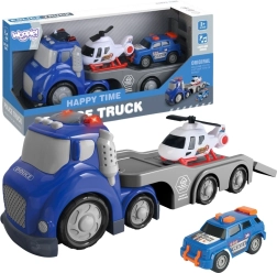 Woopie modri policijski priklopnik City Truck z svetlobnimi in zvočnimi efekti