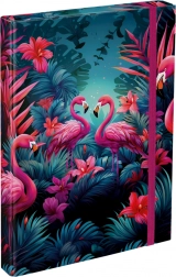 BAAGL mapa za šolske zvezke A4 flamingi