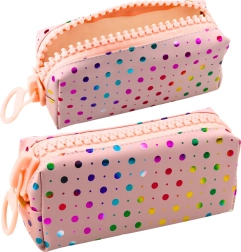 Šolski peresnik Velike rožnate pikice z veliko zadrgo