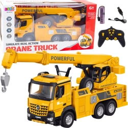 Mehka igrača - rumeni dvigalo na daljinsko upravljanje