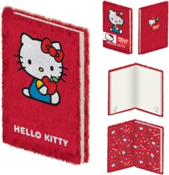 Hello Kitty plišasti zvezek A5