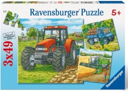 Sestavljanka Kmetijski stroji 3x49 kosov Ravensburger