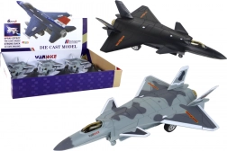 Model letala z drgnjenim pogonom v črni in sivi barvi