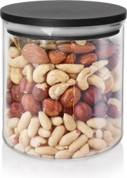 Steklena posoda za razsute živila s pokrovom in tesnilom 450 ml