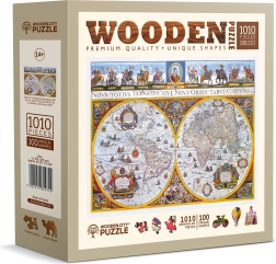 WOODEN CITY Lesene puzzle Antična mapa Nova Terrarum 1010 kosov