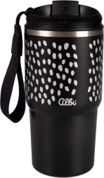 Črni termo lonček Deluxe 500 ml