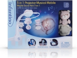 3-in-1 Musical Mobile INFANTINO – Powder pink