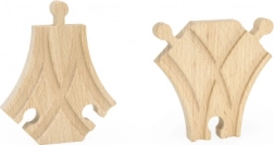 Lesene tirnice kratki kretnici 2 kosa