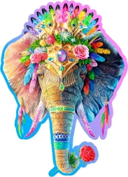 Lesena sestavljanka Elegantni slon znamke WOODEN CITY, 250 kosov