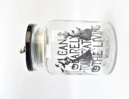 Steklena posoda za sladkarije z pokrovom WEDNESDAY