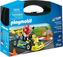 Playmobil prenosni komplet – dirkalni go-kart s figurico