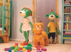 Sestavljanka Treflíci z mucko, 20 kosov