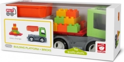 Igráček MultiGO Gradbena set s ploščo in kockami