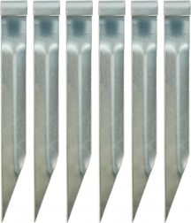 Sidra za trampolin – jekleni kljuki za pritrditev, 6 kosov (35 × 4 cm)