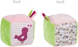 Goki tekstilna motorična kocka Ptiček/Mavrica