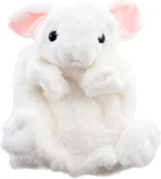 plišasti zajček – ročna lutka, okolju prijazna