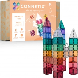Connetix Pastel Square Pack magnetne sestavljanke 40 kosov