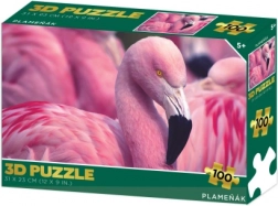 3D sestavljanka flamingo 100 koščkov