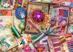 Ravensburger puzzle Visoka krojaška delavnica 1000 kosov