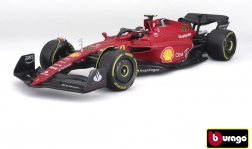 Bburago 1:18 Ferrari F1-75 Scuderia F1 z dirkačem Carlosom Sainzem