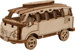 Lesene 3D sestavljanke WOODEN CITY Superfast retro minibusek