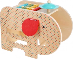 Lesena glasbena slonica 5v1 Petit Collage