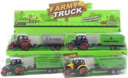 Kovinski traktor z vzvratno vožnjo s plastičnim priklopnikom