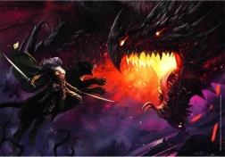 Clementoni sestavljanka Dungeons&Dragons: Iz oči v oči 1000 koščkov