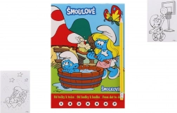 Pobarvanke Smrkci od pike do pike s svinčnikom in radirko